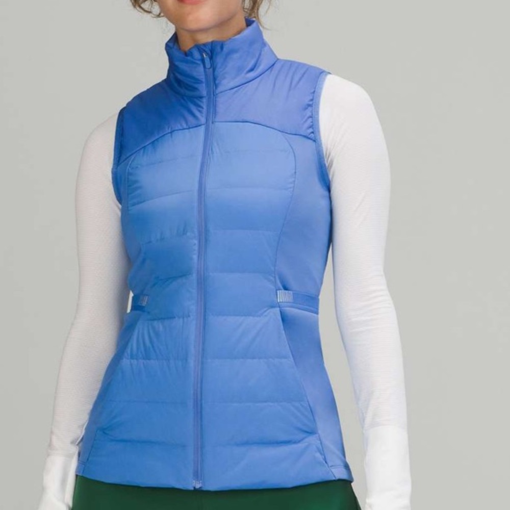 Lululemon Down for It All Vest in Blue Nile